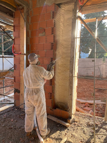 Projection mousse mur à El Jadida